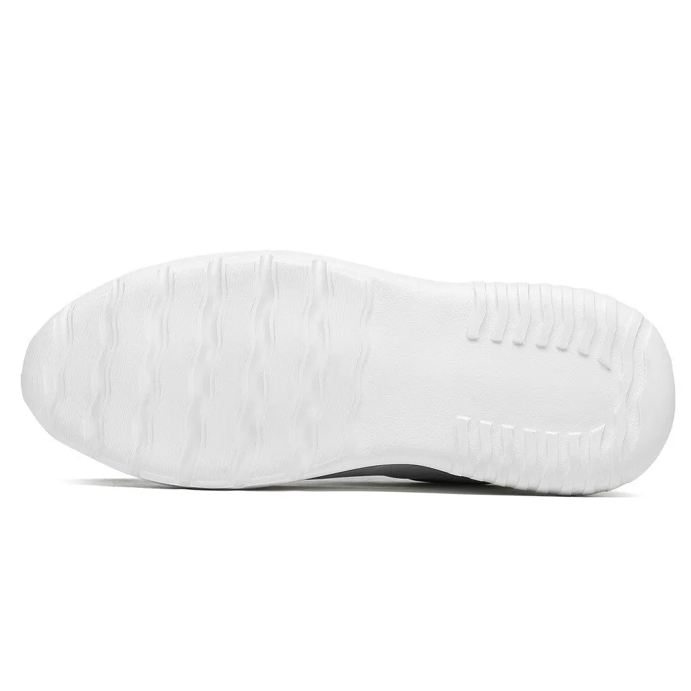 7 CM/2.76 Inches CMR CHAMARIPA White Cowhide Leather For Women