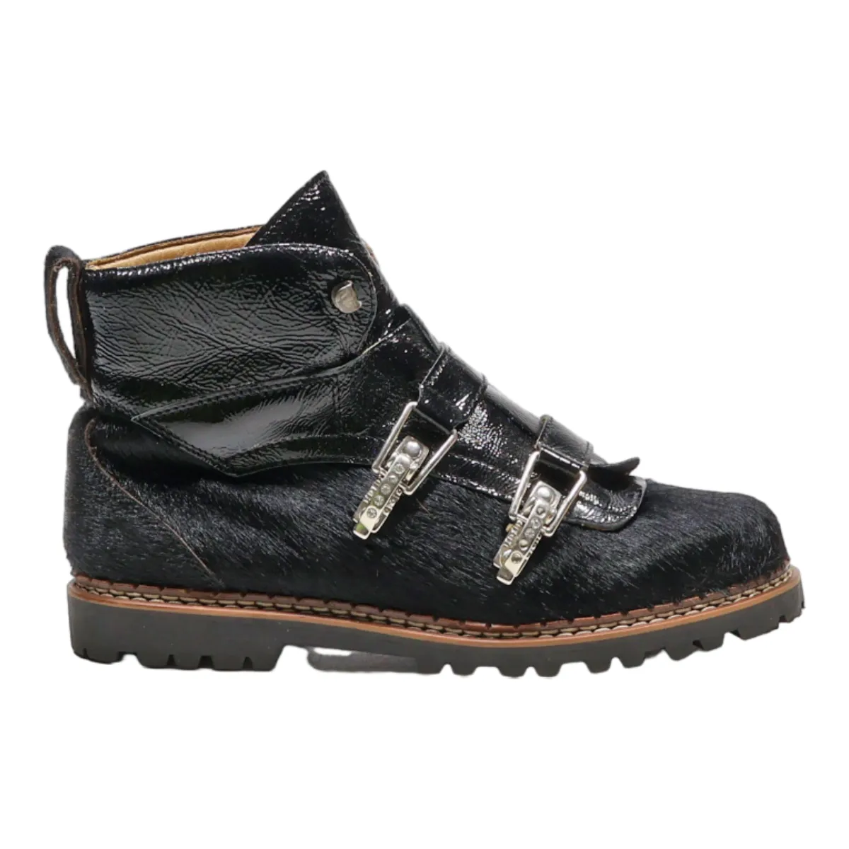 AMMANN Ankle Boots Black Synthetic Womens UK 7