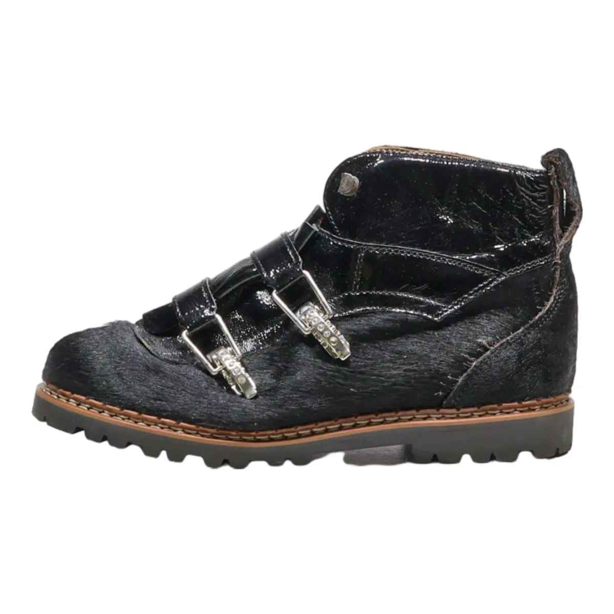 AMMANN Ankle Boots Black Synthetic Womens UK 7