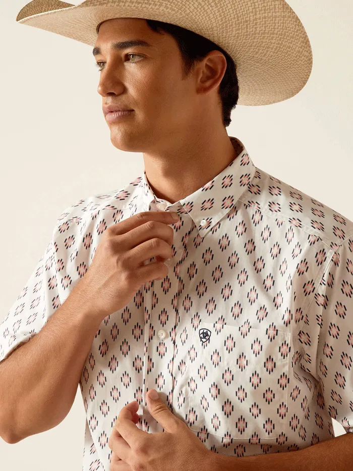 Ariat 10048372 Mens Terrance Classic Fit Shirt White