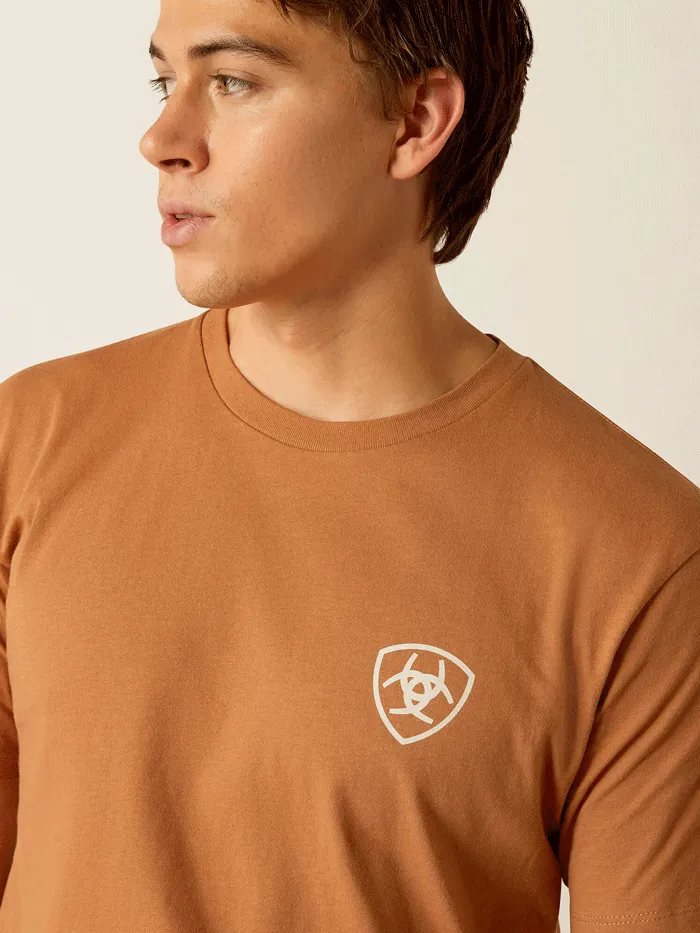 Ariat 10052505 Mens Horizon Oasis T-Shirt Chipmunk Copper