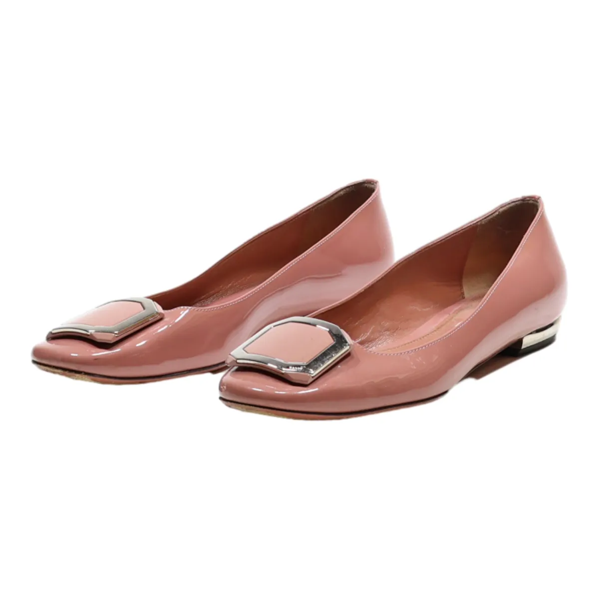 BALLY Ballet Shoes Pink Synthetic Womens UK 5