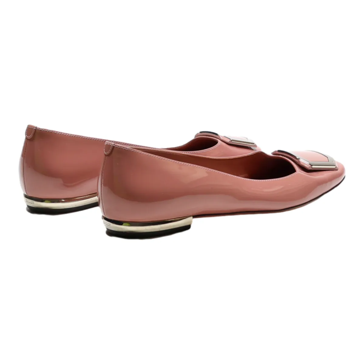 BALLY Ballet Shoes Pink Synthetic Womens UK 5