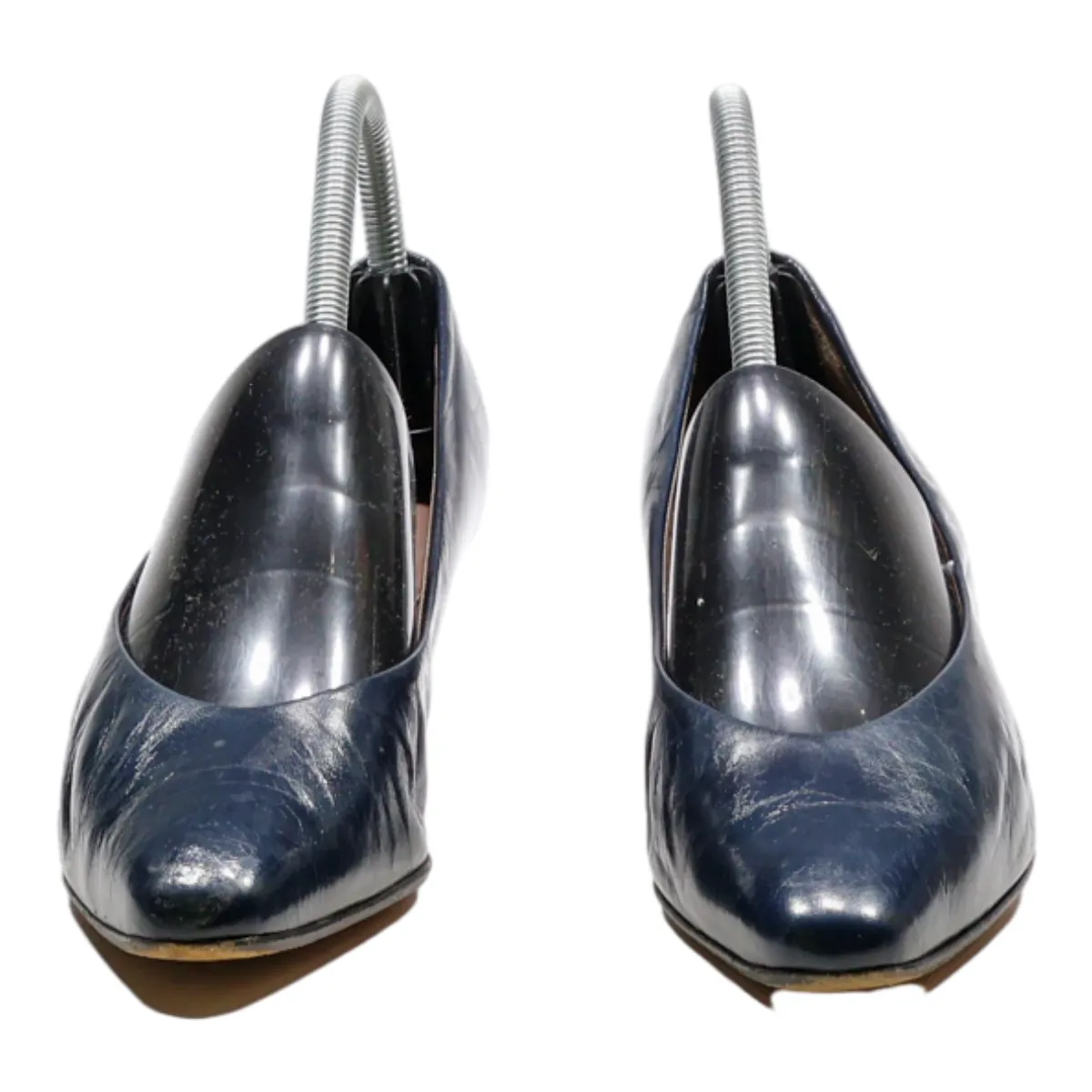 BALLY Court Heels Blue Synthetic Womens UK 4