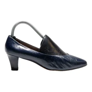 BALLY Court Heels Blue Synthetic Womens UK 4