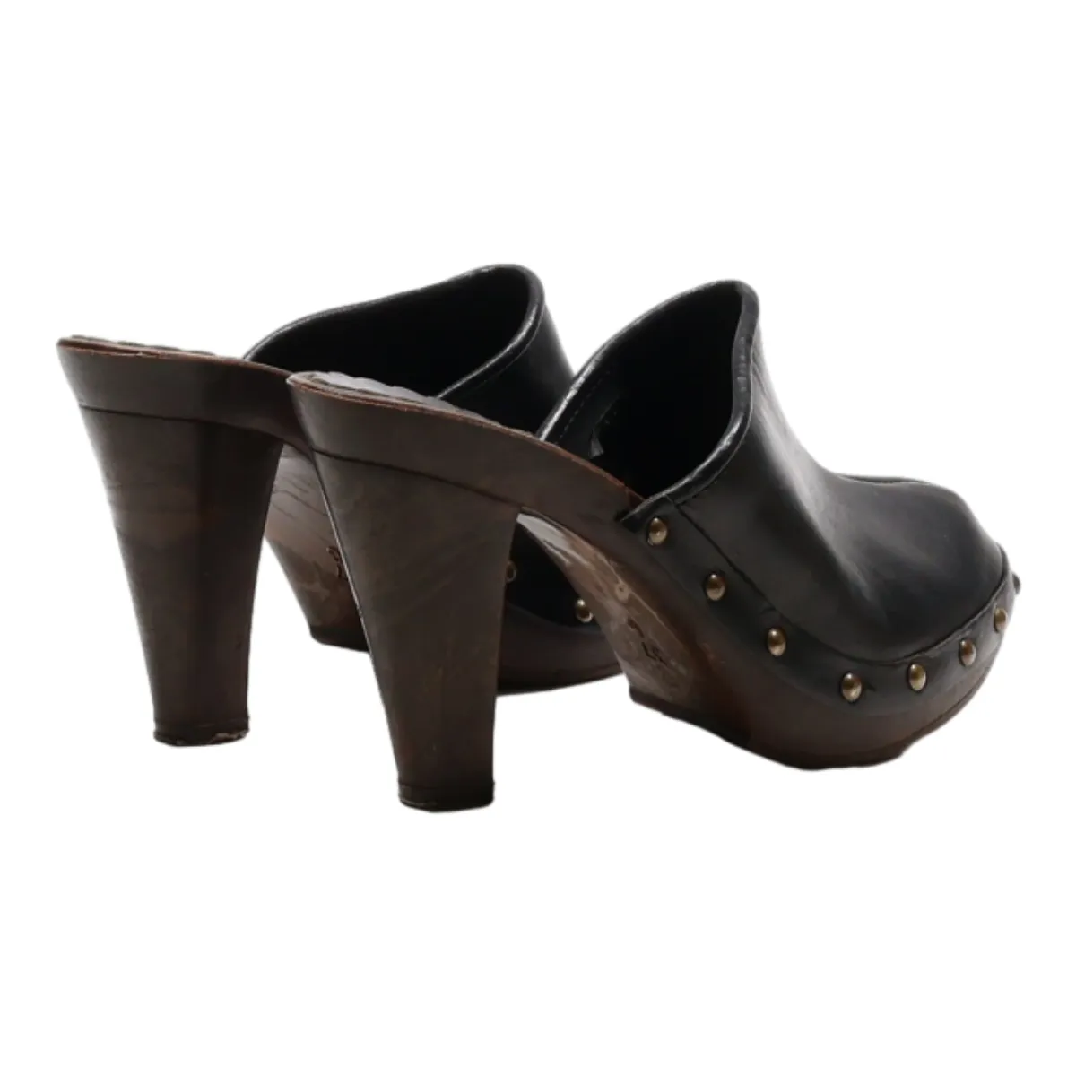 BATA Mule Heels Black Synthetic Womens UK 4