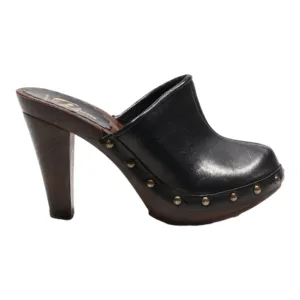 BATA Mule Heels Black Synthetic Womens UK 4