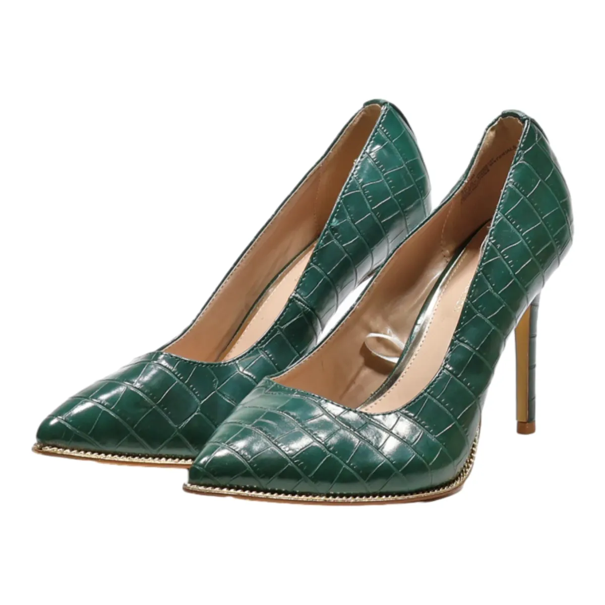 BCB GENERATION Pump Heels Green Synthetic Womens UK 7