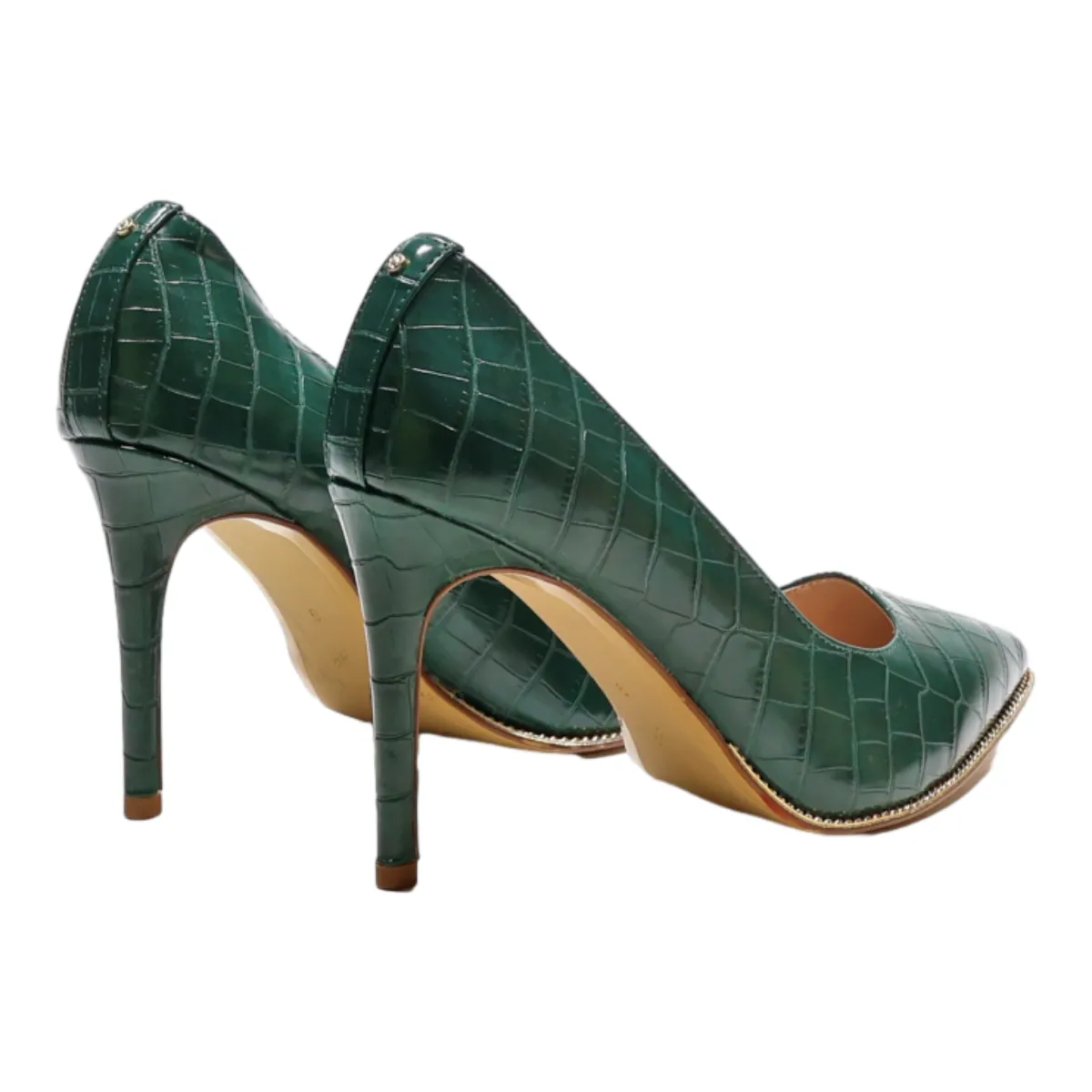 BCB GENERATION Pump Heels Green Synthetic Womens UK 7