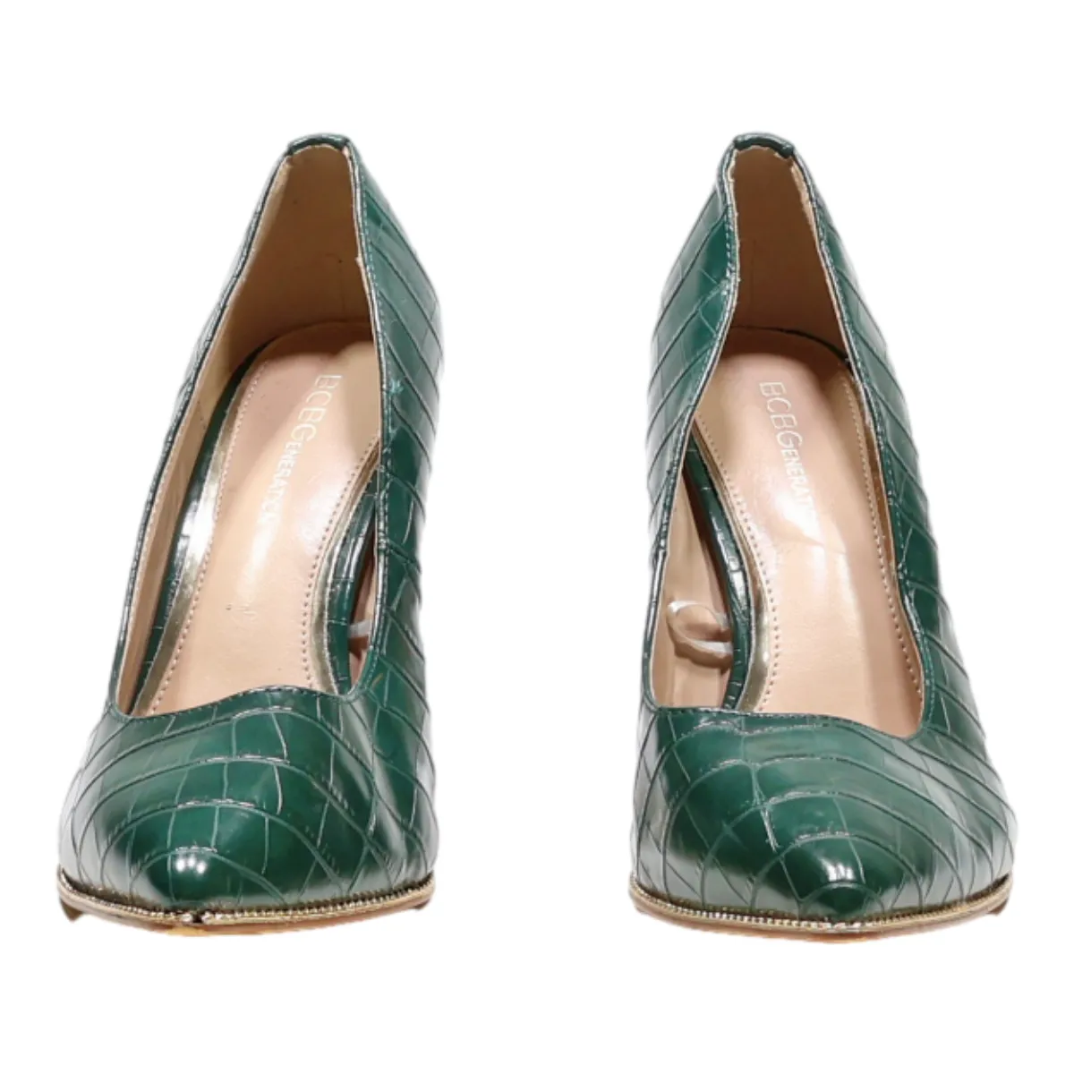 BCB GENERATION Pump Heels Green Synthetic Womens UK 7
