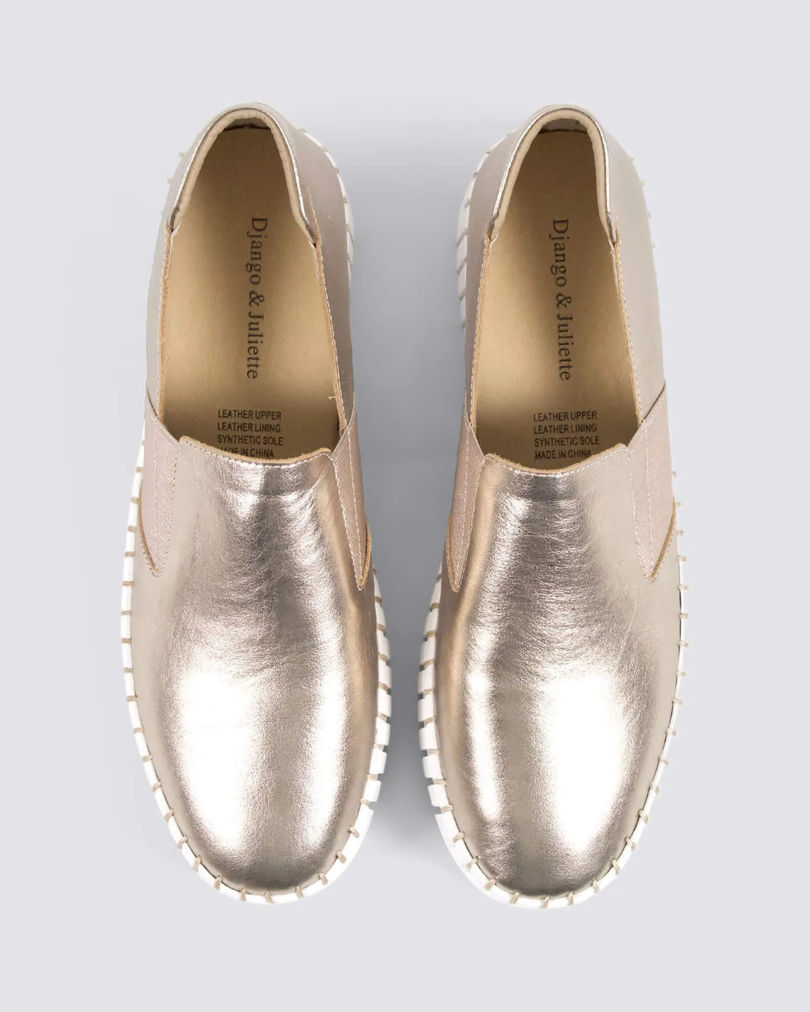 BECCA SNEAKERS CHAMPAGNE LEATHER