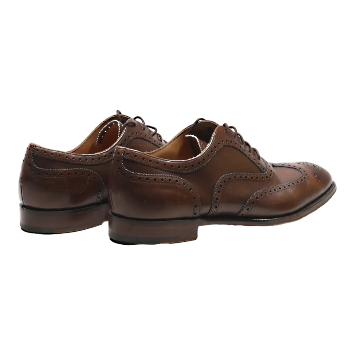 BENCI BROTHERS Brogue Shoes Brown Leather Mens UK 9