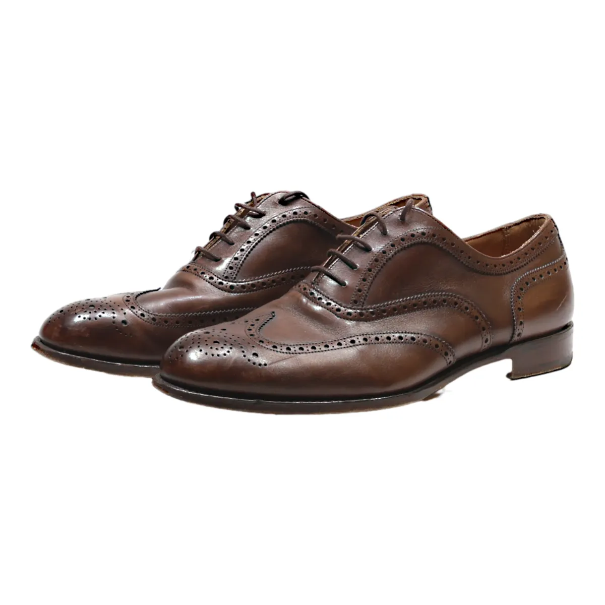 BENCI BROTHERS Brogue Shoes Brown Leather Mens UK 9