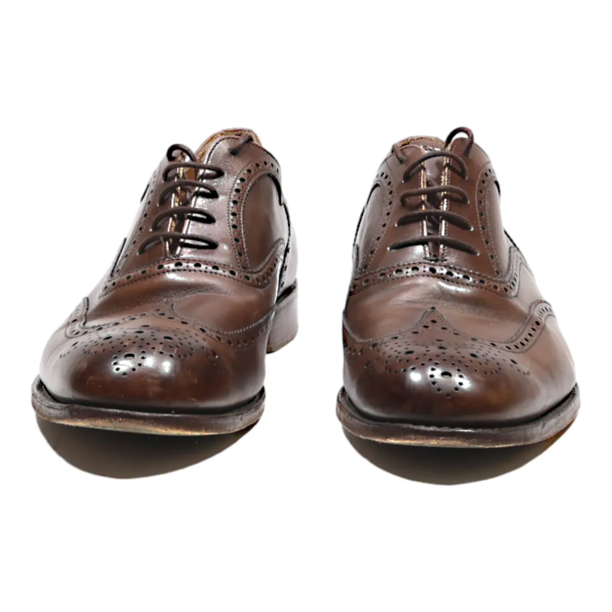 BENCI BROTHERS Brogue Shoes Brown Leather Mens UK 9
