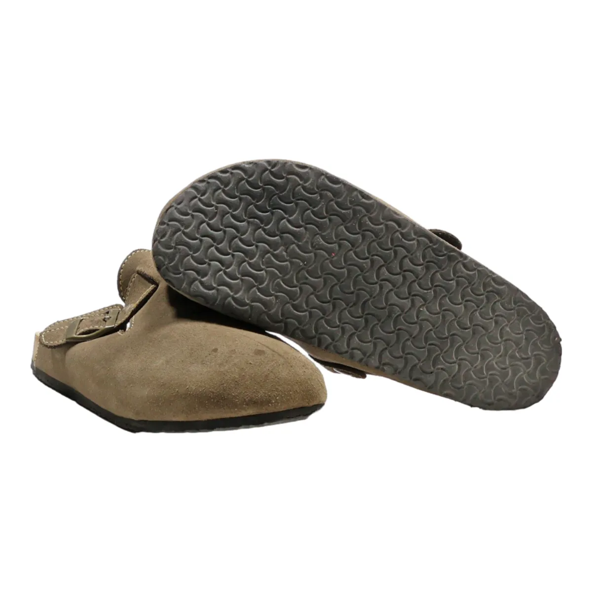 BJORNDAL Clog Shoes Grey Suede Mens UK 6.5