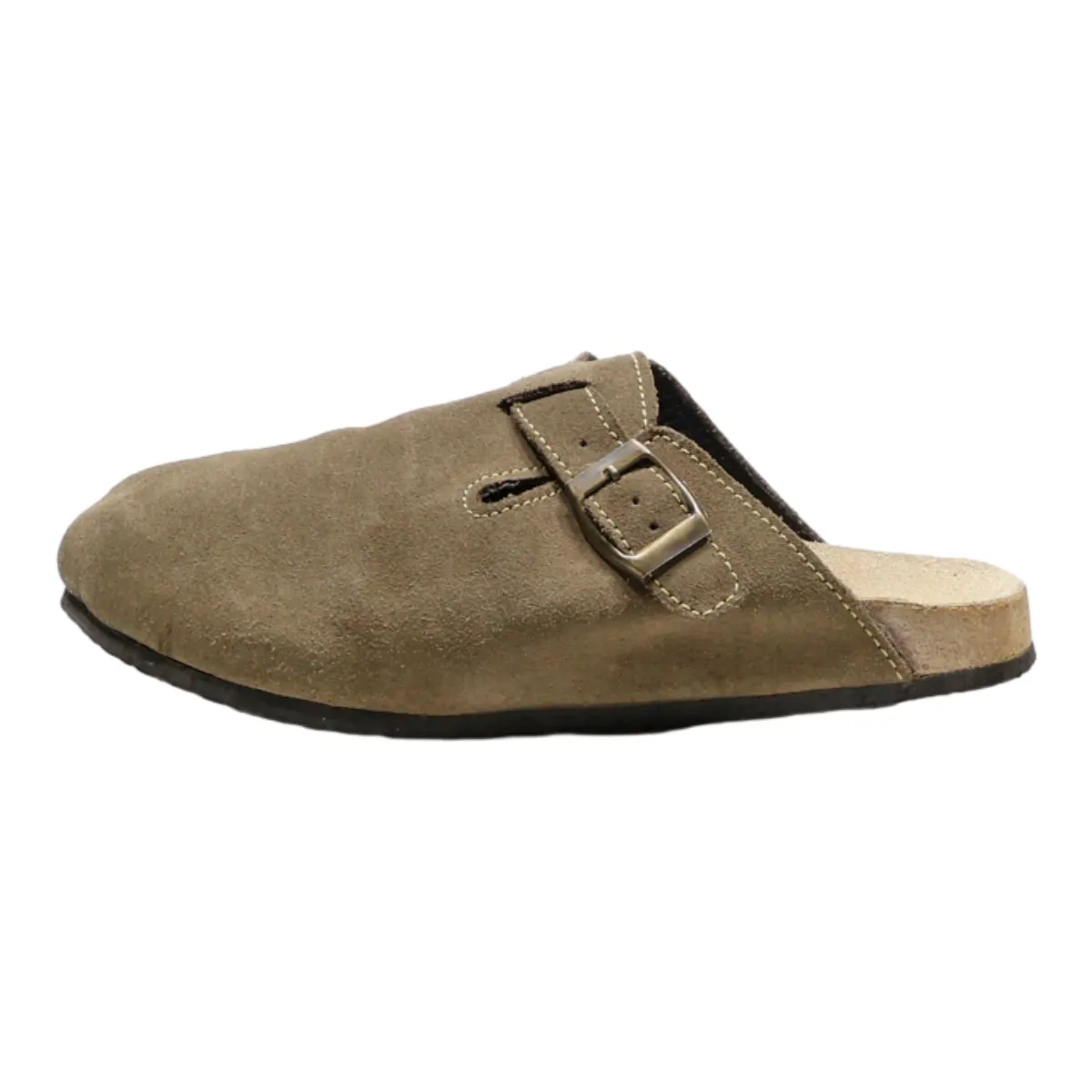 BJORNDAL Clog Shoes Grey Suede Mens UK 6.5