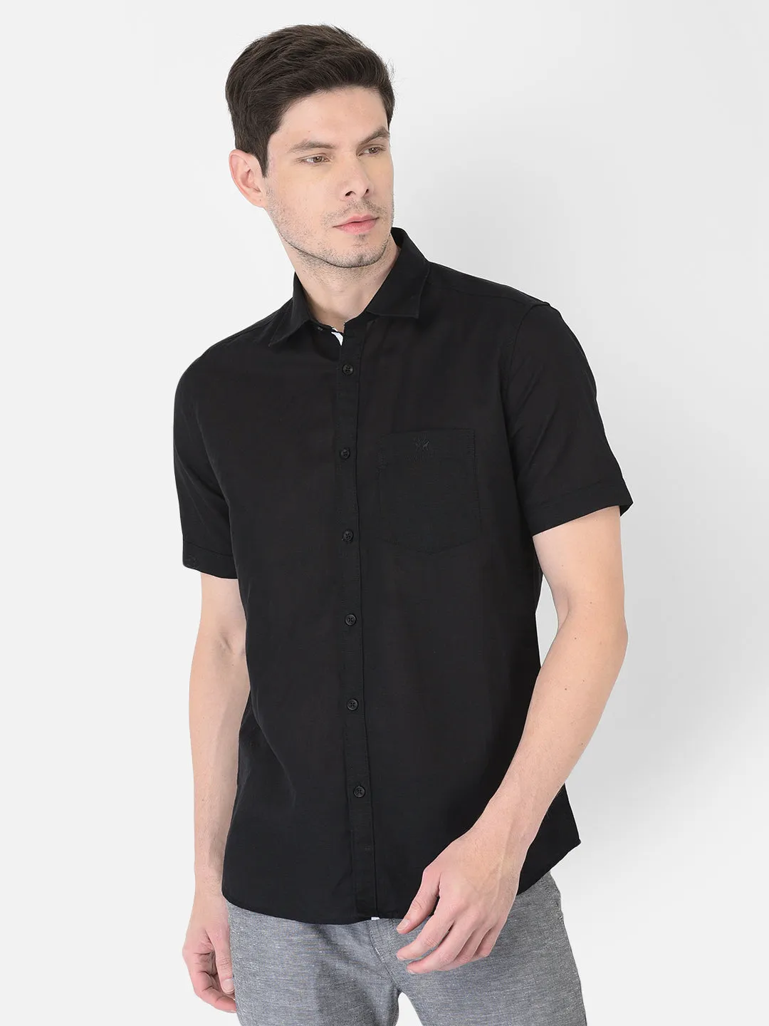 Black Linen Shirt