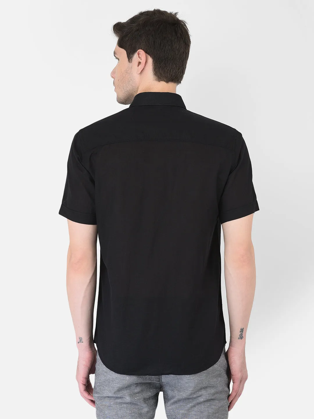 Black Linen Shirt