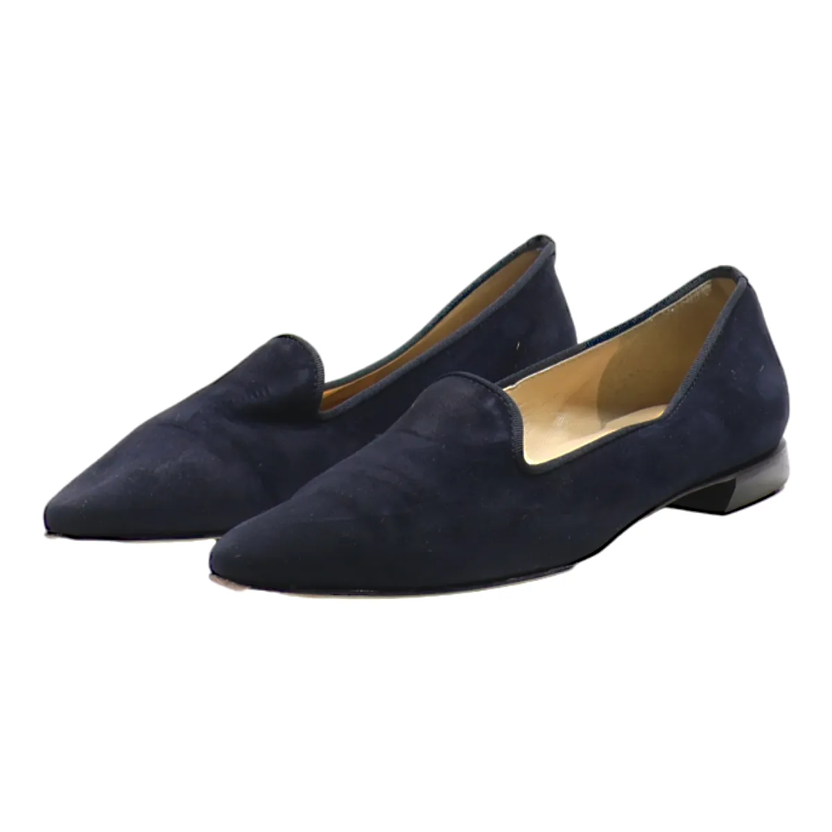 BRUNATE Loafer Shoes Blue Suede Womens UK 5.5