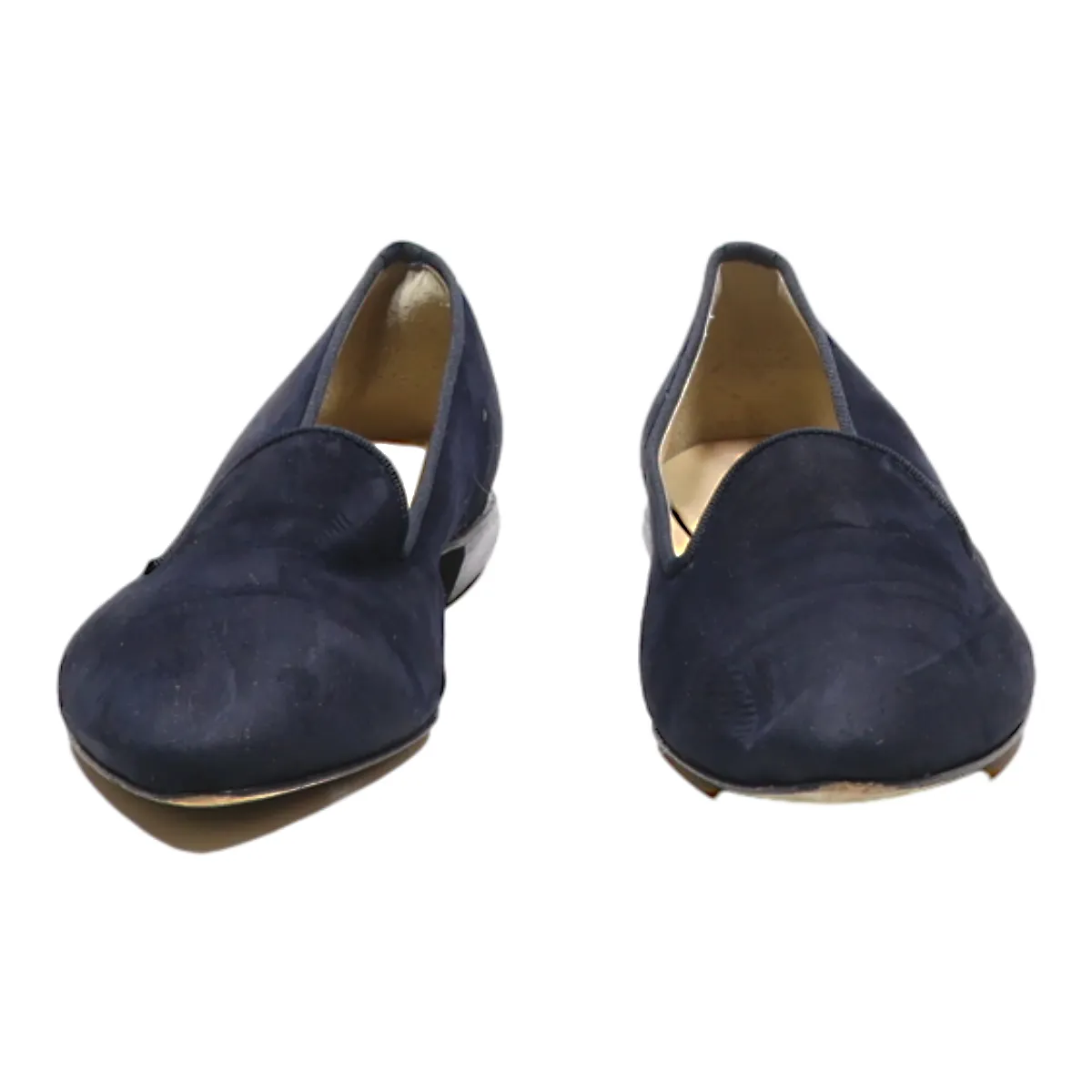 BRUNATE Loafer Shoes Blue Suede Womens UK 5.5