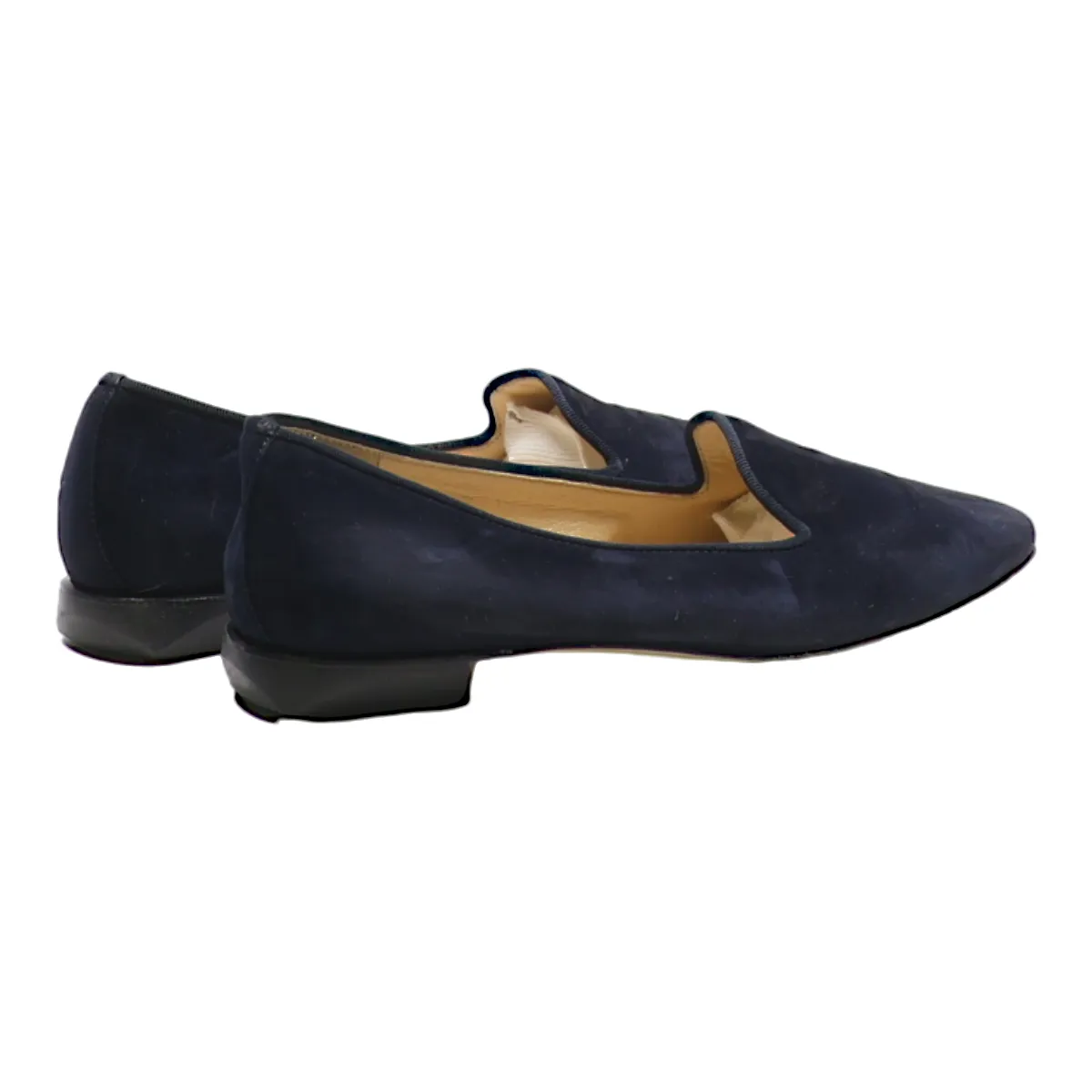 BRUNATE Loafer Shoes Blue Suede Womens UK 5.5