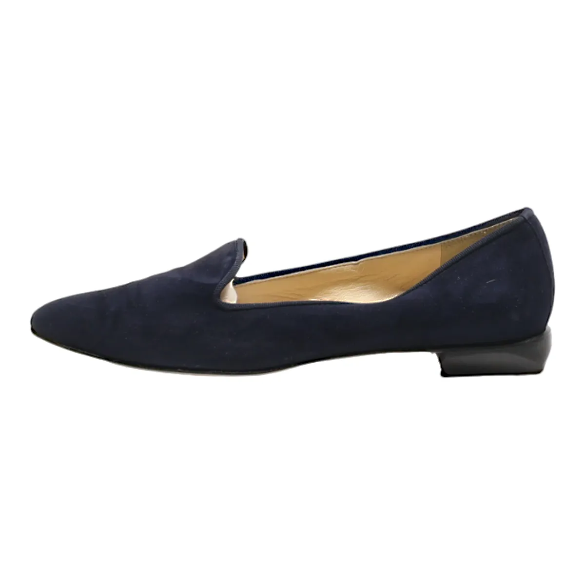 BRUNATE Loafer Shoes Blue Suede Womens UK 5.5