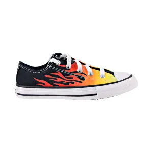 Converse Archive Flames Chuck Taylor All Star Little Kids Shoes Black-Enamel Red