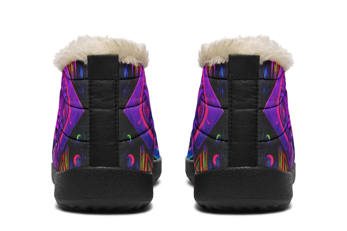 Cyber Cyan Winter Slippers