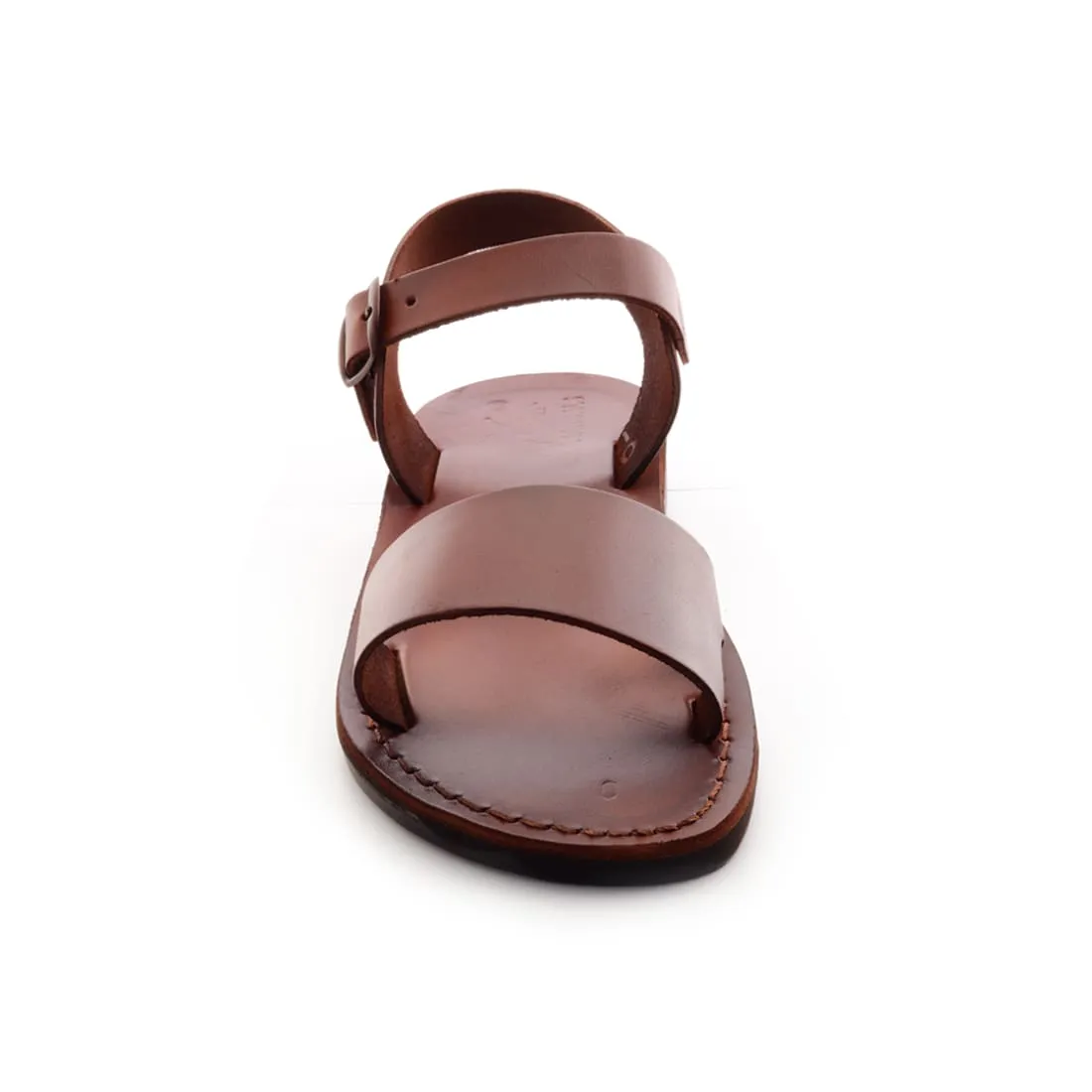 Demeter - Leather sandal with ankle strap