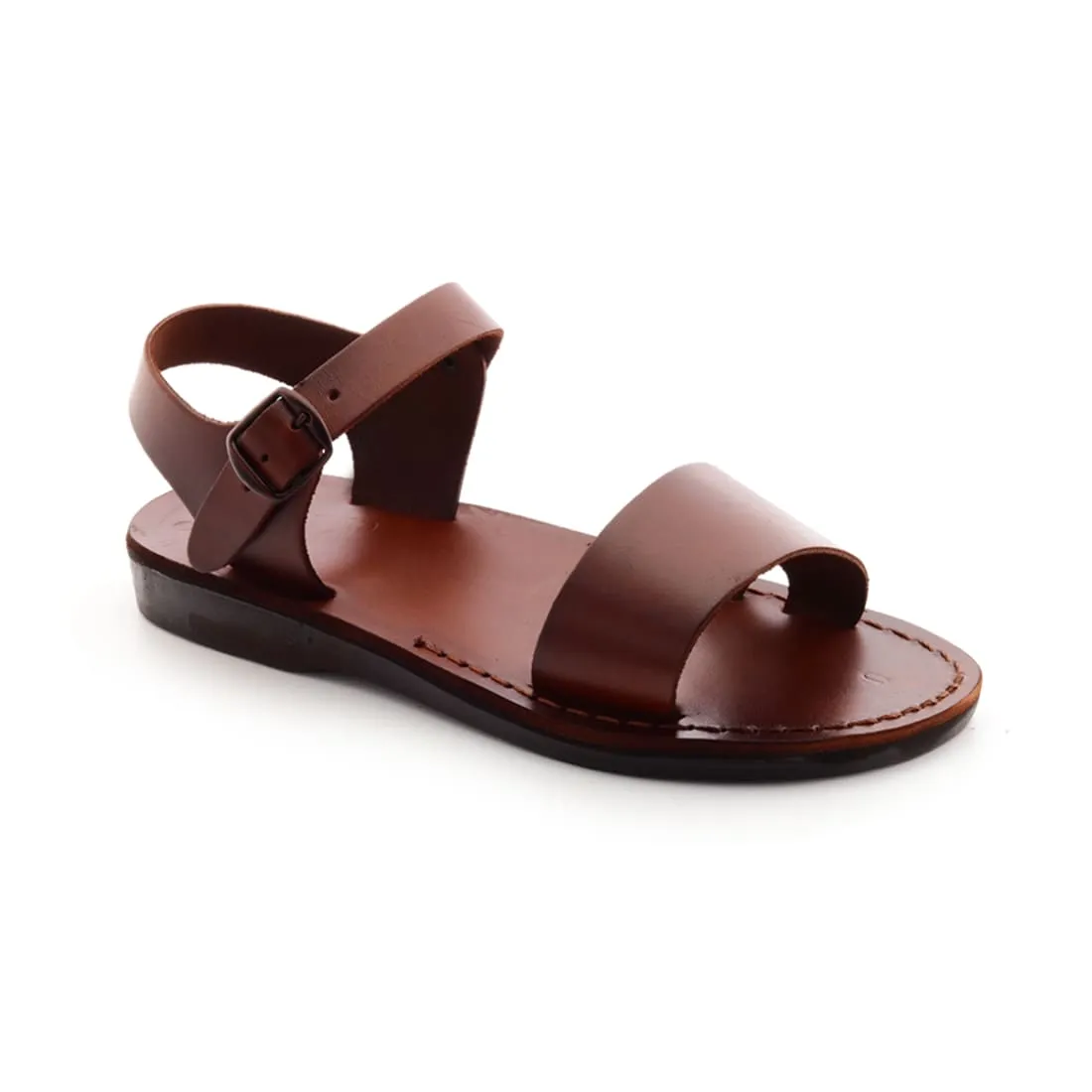 Demeter - Leather sandal with ankle strap