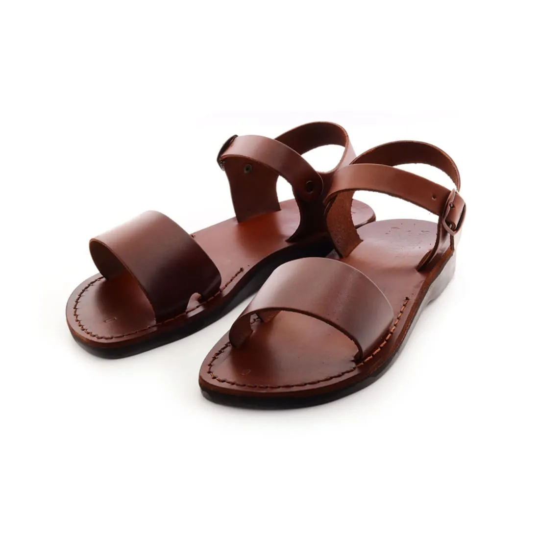 Demeter - Leather sandal with ankle strap
