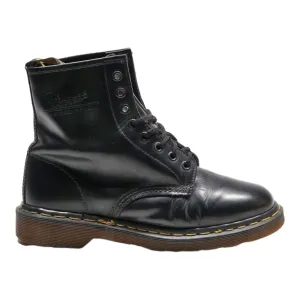 DR MARTENS Made In England Lace-Up Boots Black Leather Womens UK 5