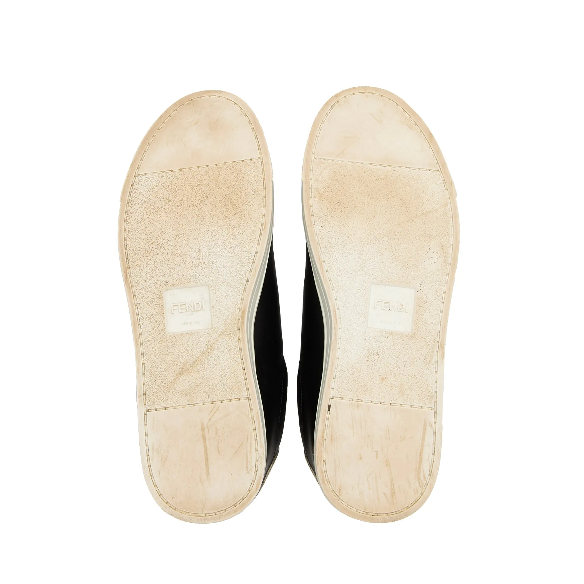 Fendi Vitello Lurex Rockoclick Slip-On Sneakers - Size 9.5 / 39.5 (SHF-23704)