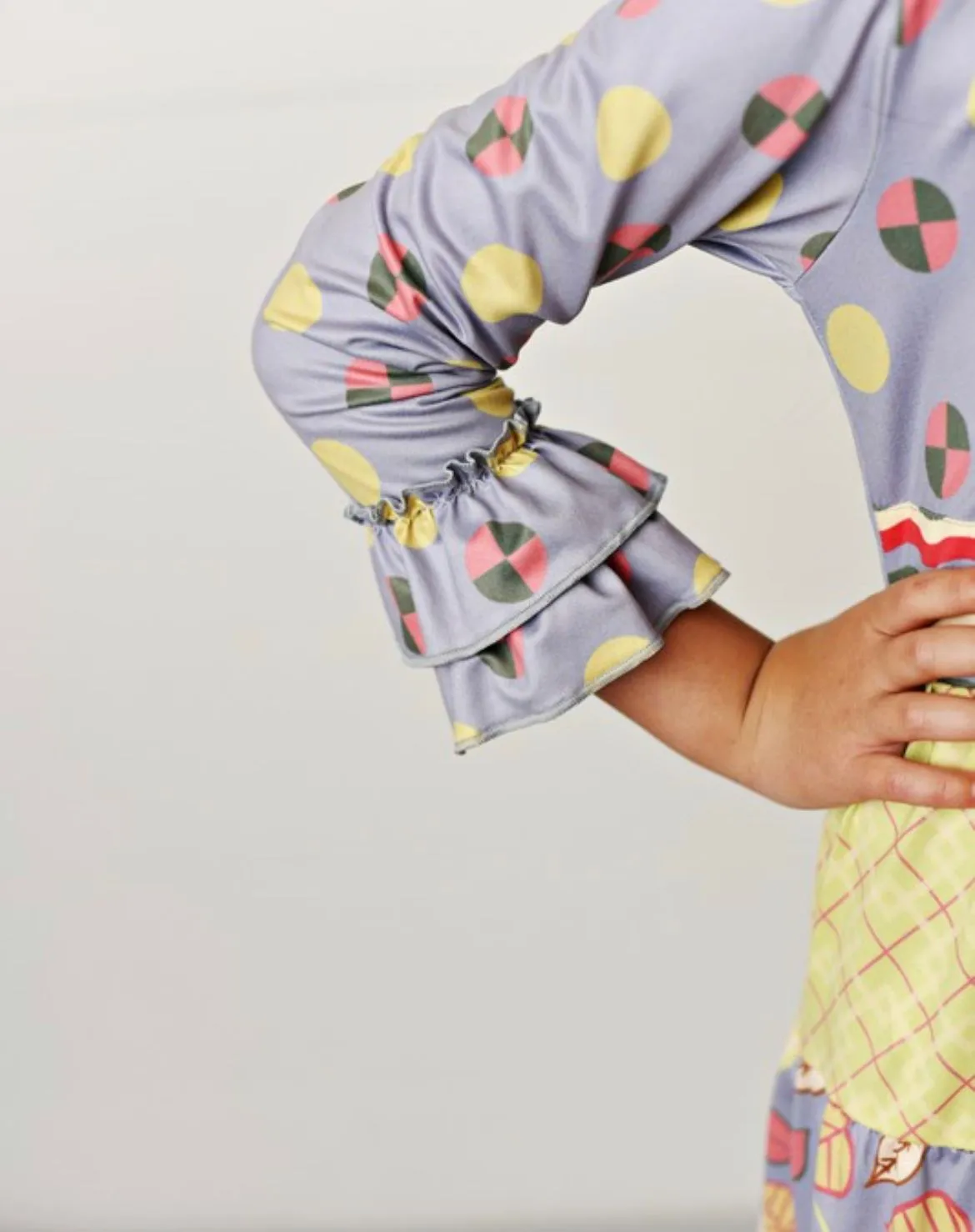 Girls Patchwork Pattern Dress