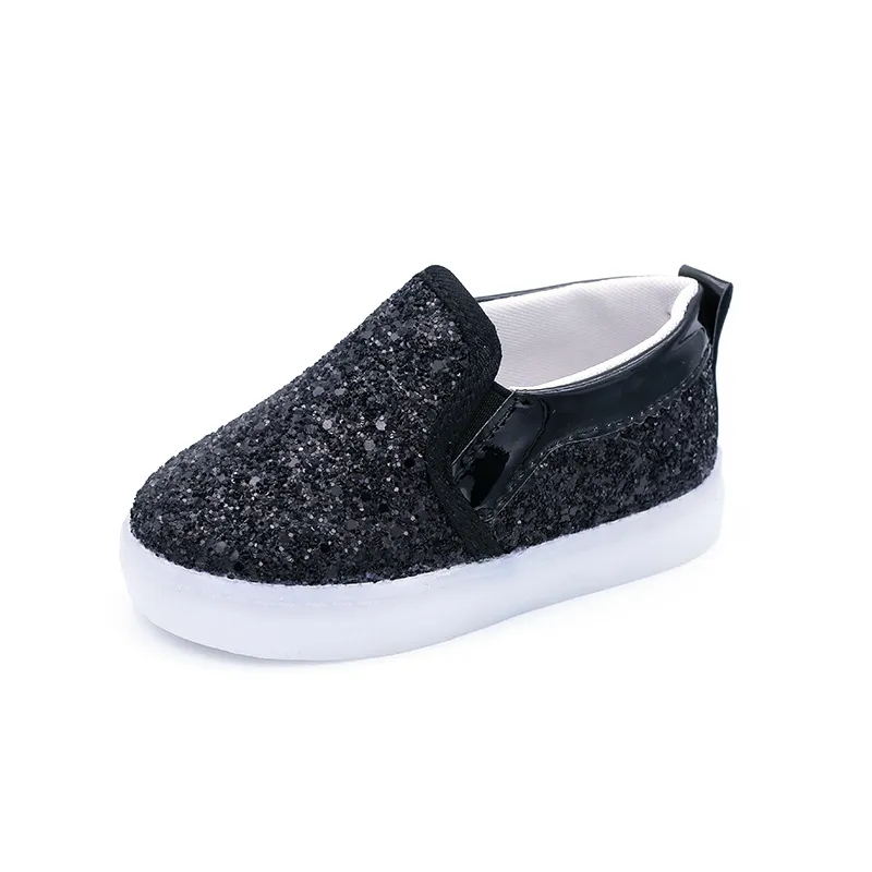 Glitter Light-Up Slip-On Shoes