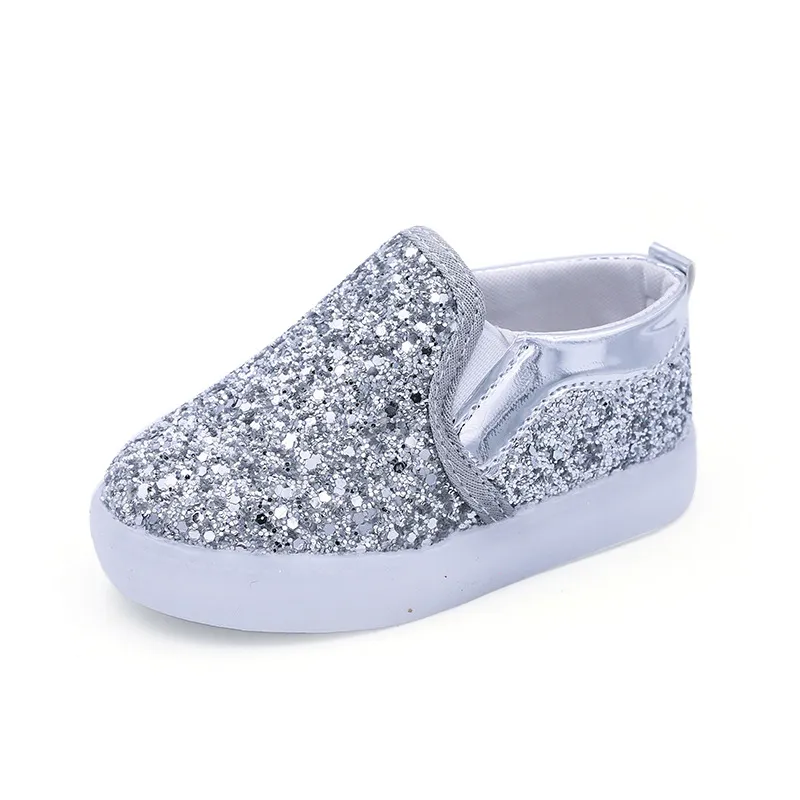 Glitter Light-Up Slip-On Shoes