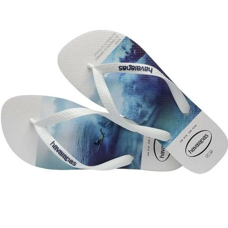 Havaiana Hype FC Men's  Flip Flops White/Blue