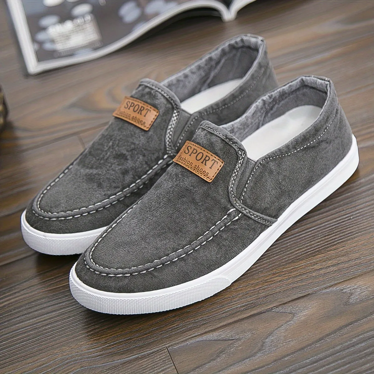 Heren slip-on schoenen - Comfortabel, anti-slip & duurzaam, perfect voor wandelingen