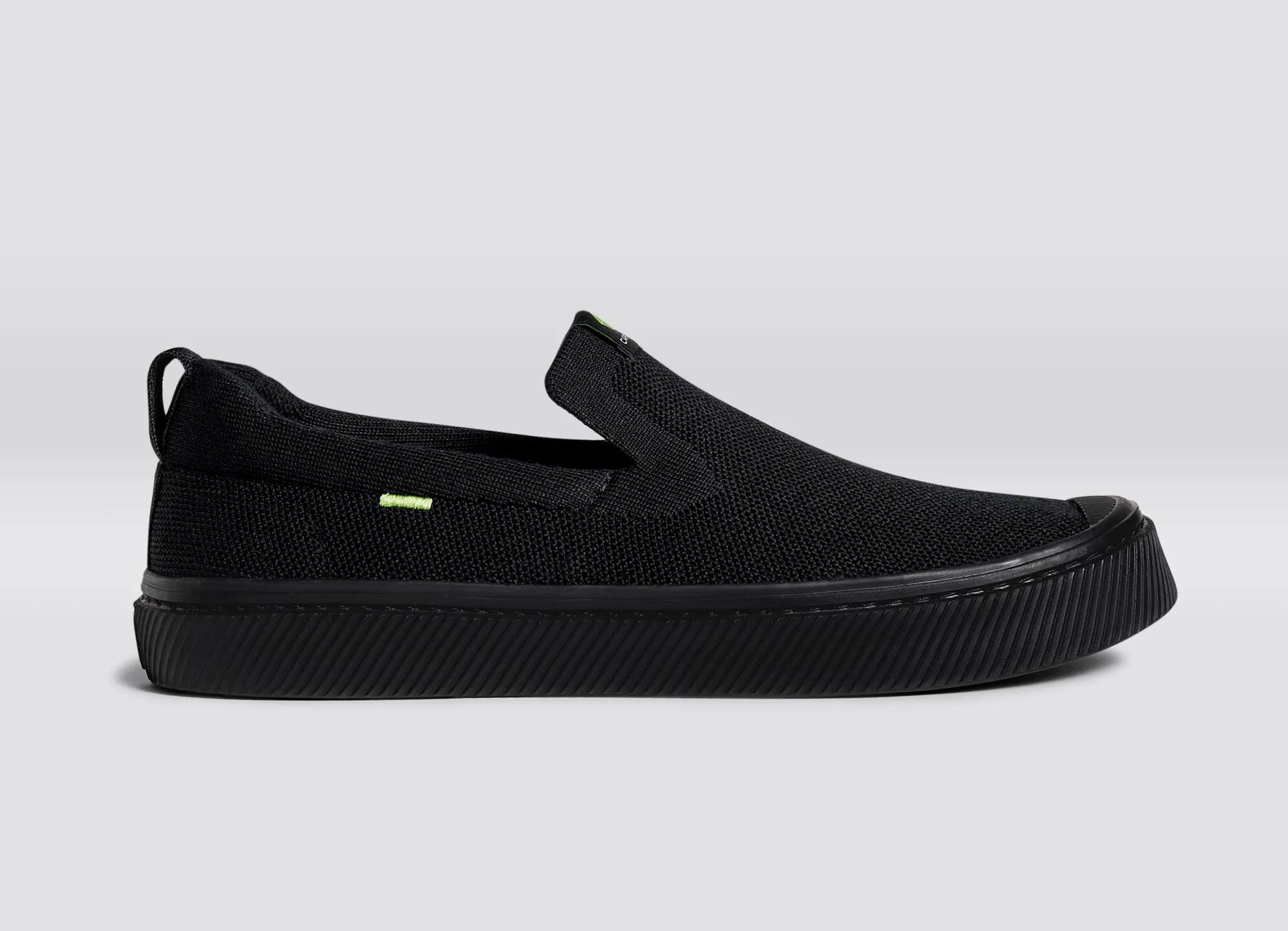 IBI SLIP-ON All Black Knit Sneaker Men