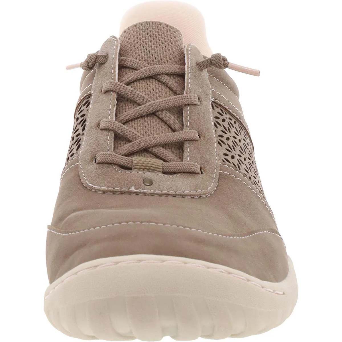 JBU by Jambu Womens Veronica Touchless Faux Leather Lifestyle Slip-On Sneakers