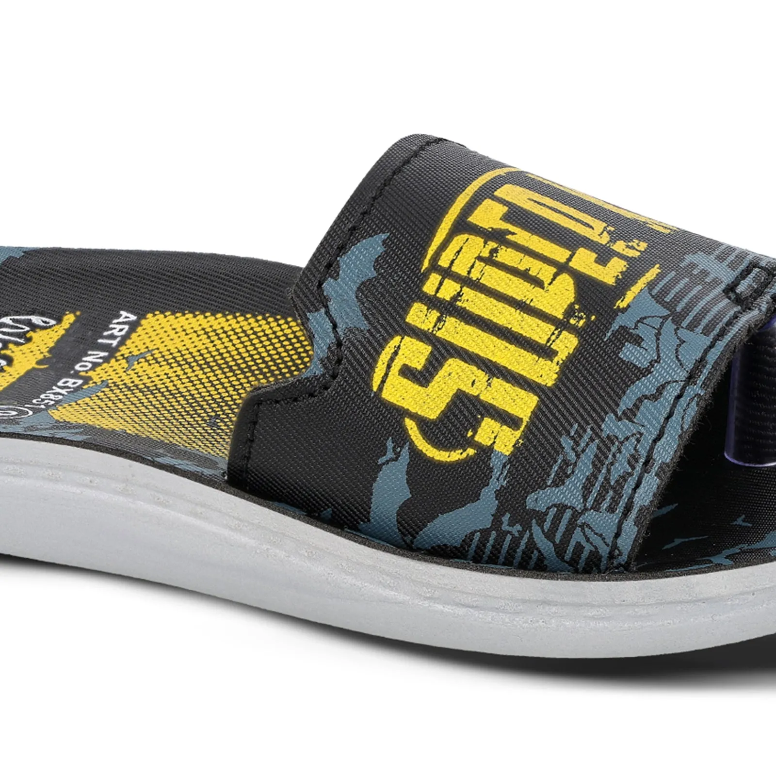 Kid's Slide Sandals  - BX851 Black Yellow