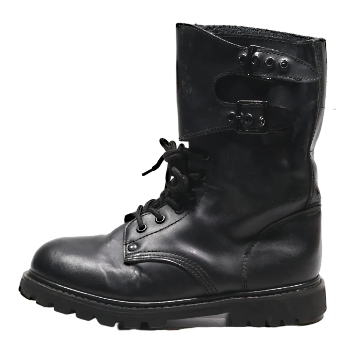 Lace-Up Boots Black Leather Mens UK 6.5
