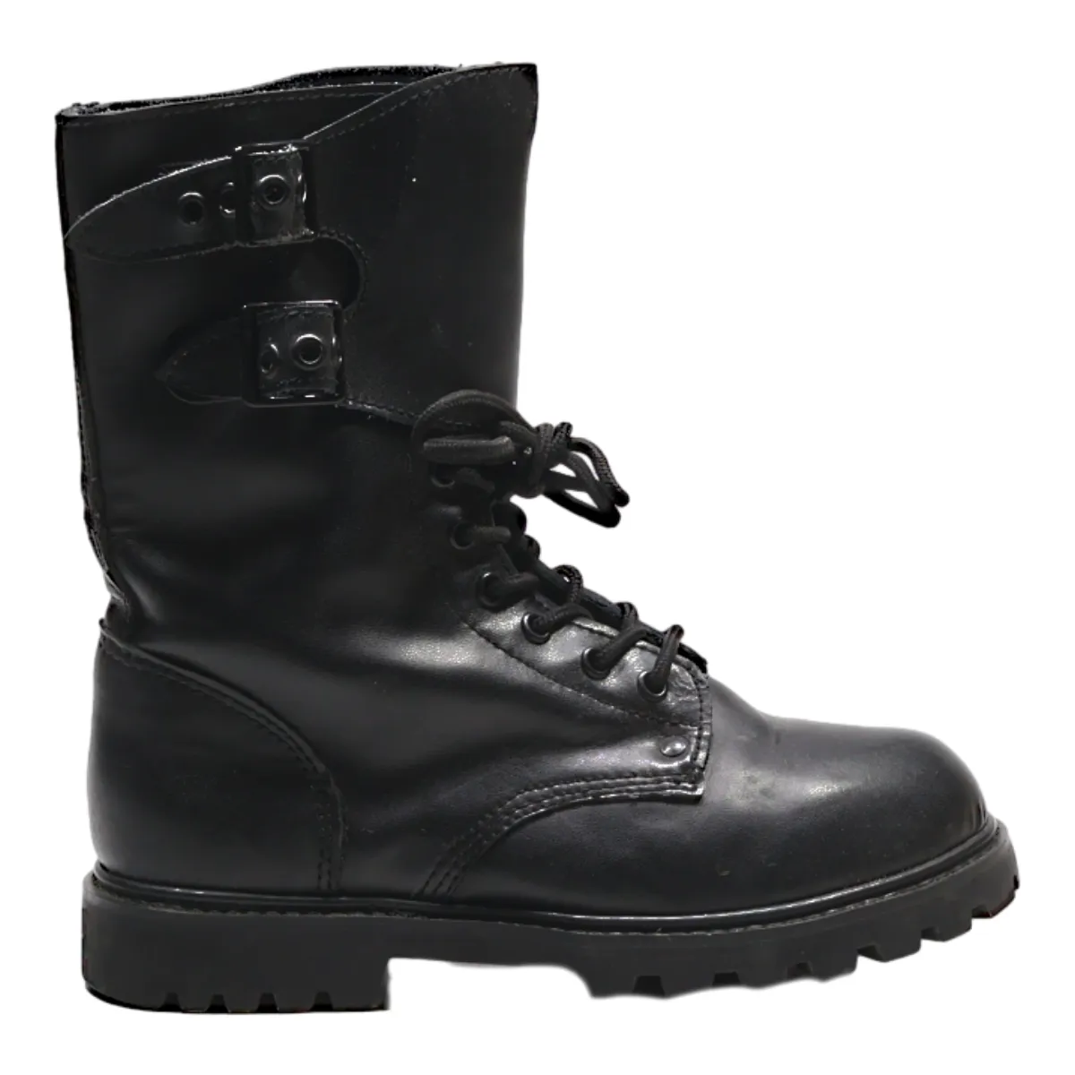 Lace-Up Boots Black Leather Mens UK 6.5