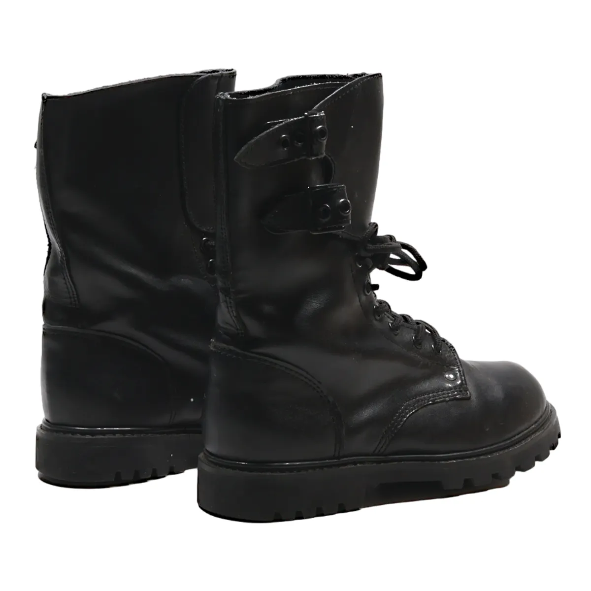 Lace-Up Boots Black Leather Mens UK 6.5