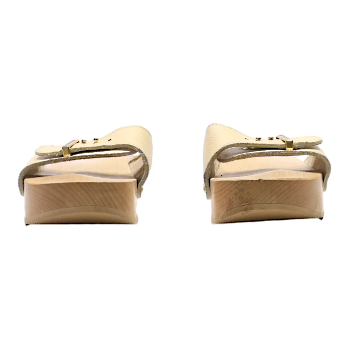 LANAFORM Slider Sandals Beige Leather Womens UK 4