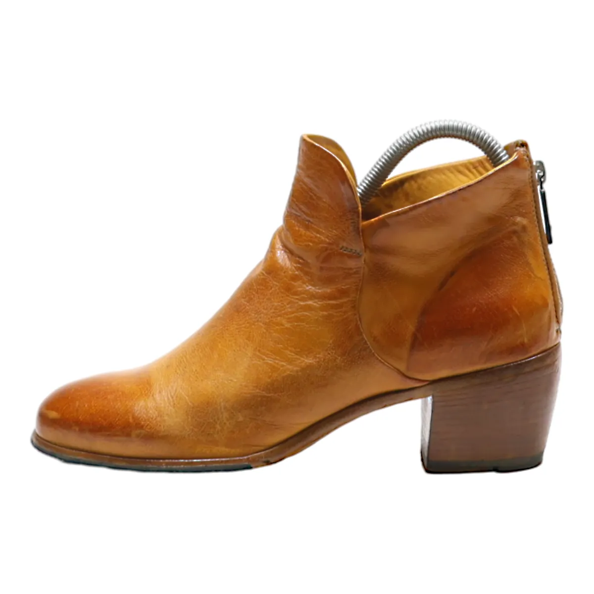 LEMARGO Ankle Boots Orange Leather Womens UK 4