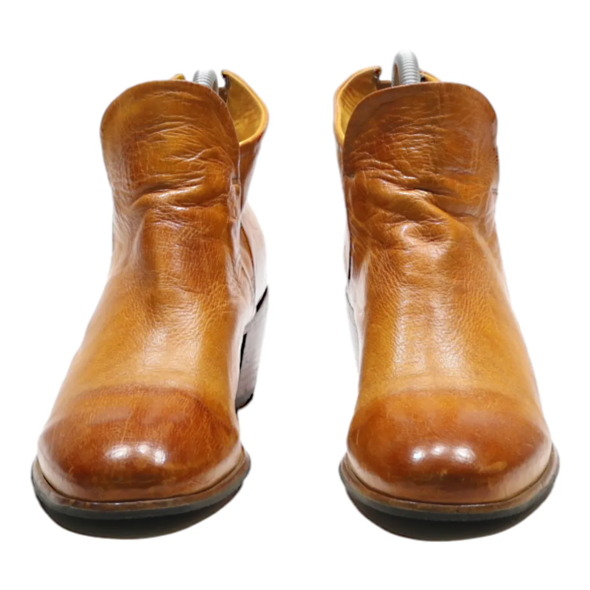 LEMARGO Ankle Boots Orange Leather Womens UK 4