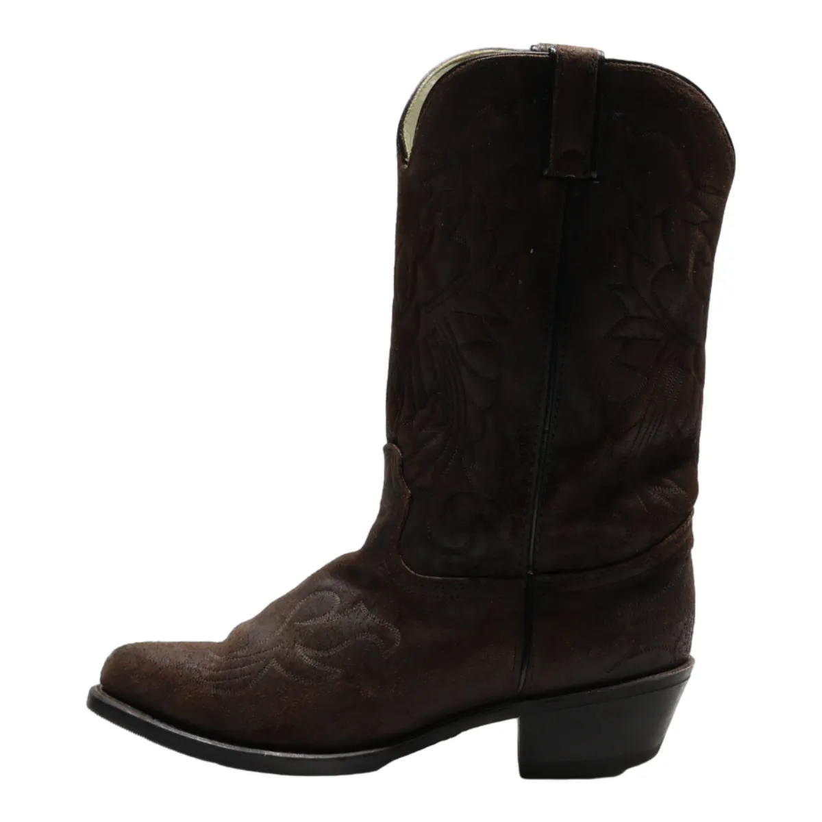 LONG HAUL Cowboy Boots Brown Suede Mens UK 9