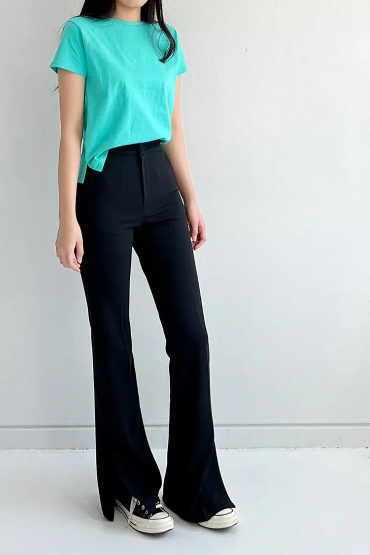 Long Side Slit Slacks