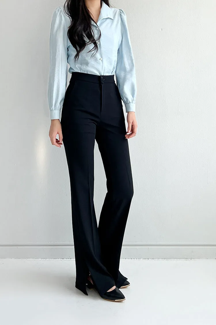 Long Side Slit Slacks
